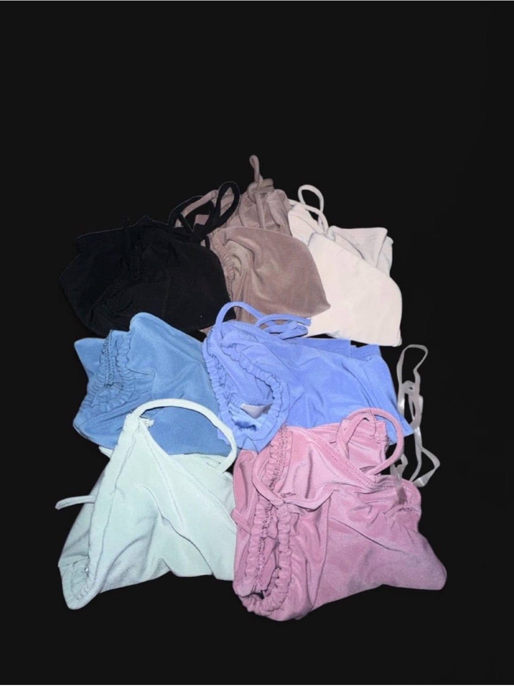 Women's Halter Tank Tops - Pastel Mix (Set of 7 Assorted Colors)